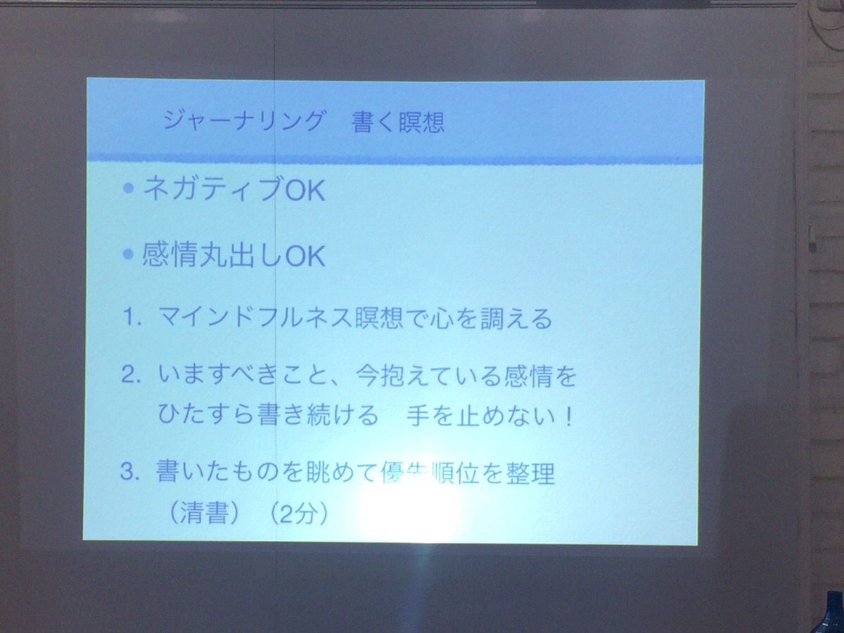 書く瞑想　ジャーナリング